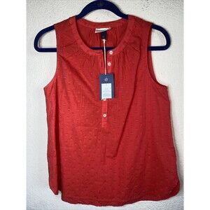 New Boho Swiss Dot button Tank S lagen cottage fairy Universal Thread red